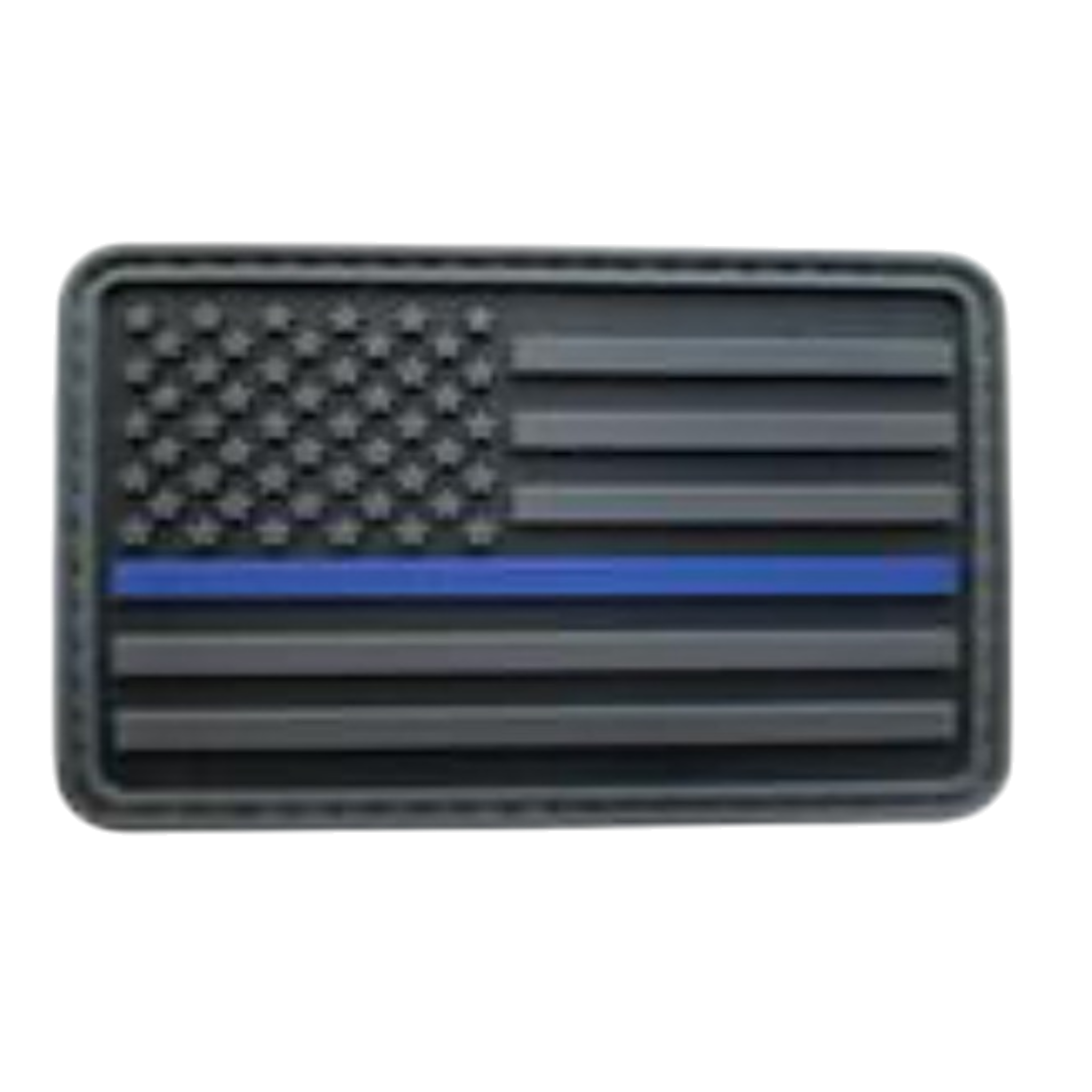 USA Flag PVC patch, 3x2 inch, classic American flag, velcro backed