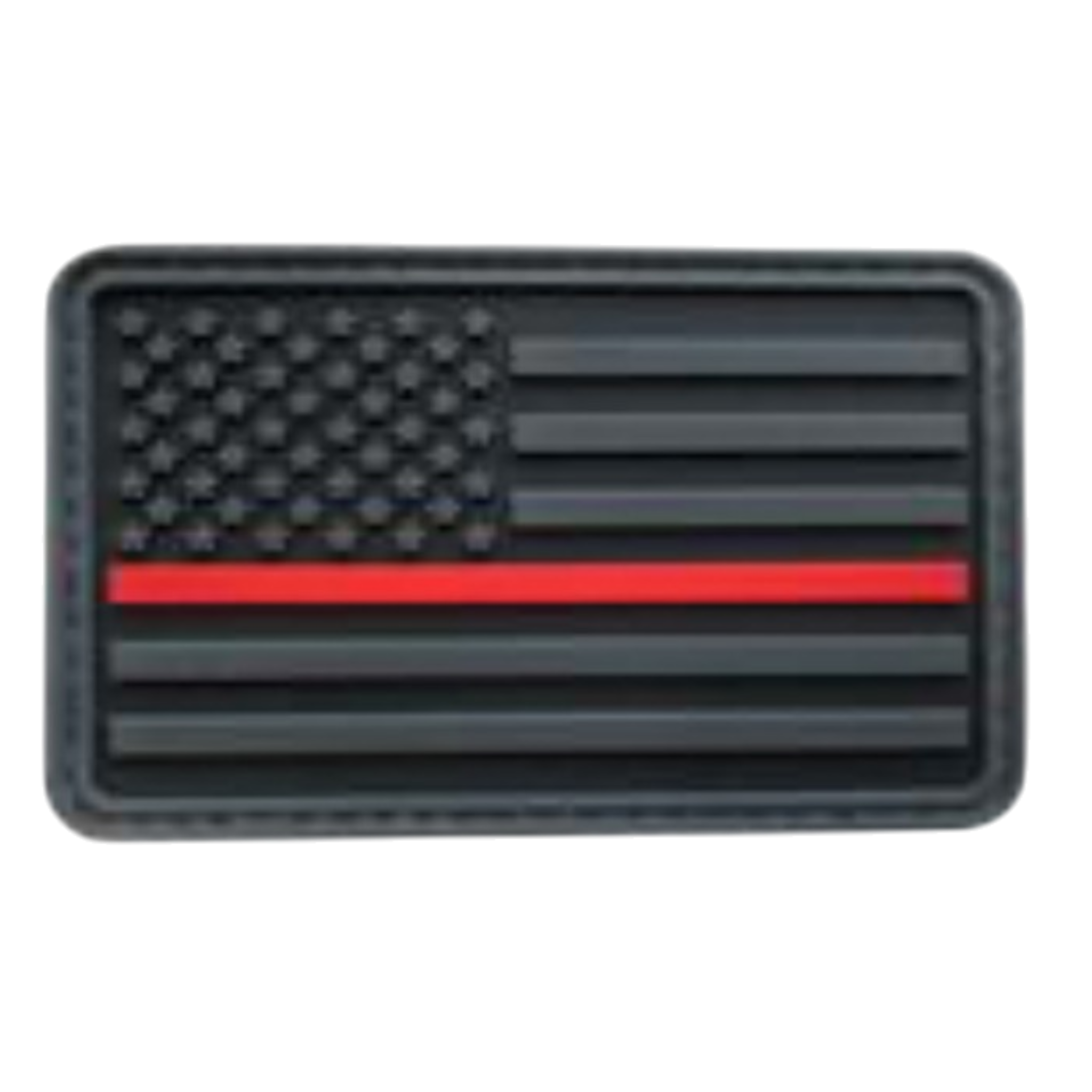 USA Flag PVC patch, 3x2 inch, classic American flag, velcro backed