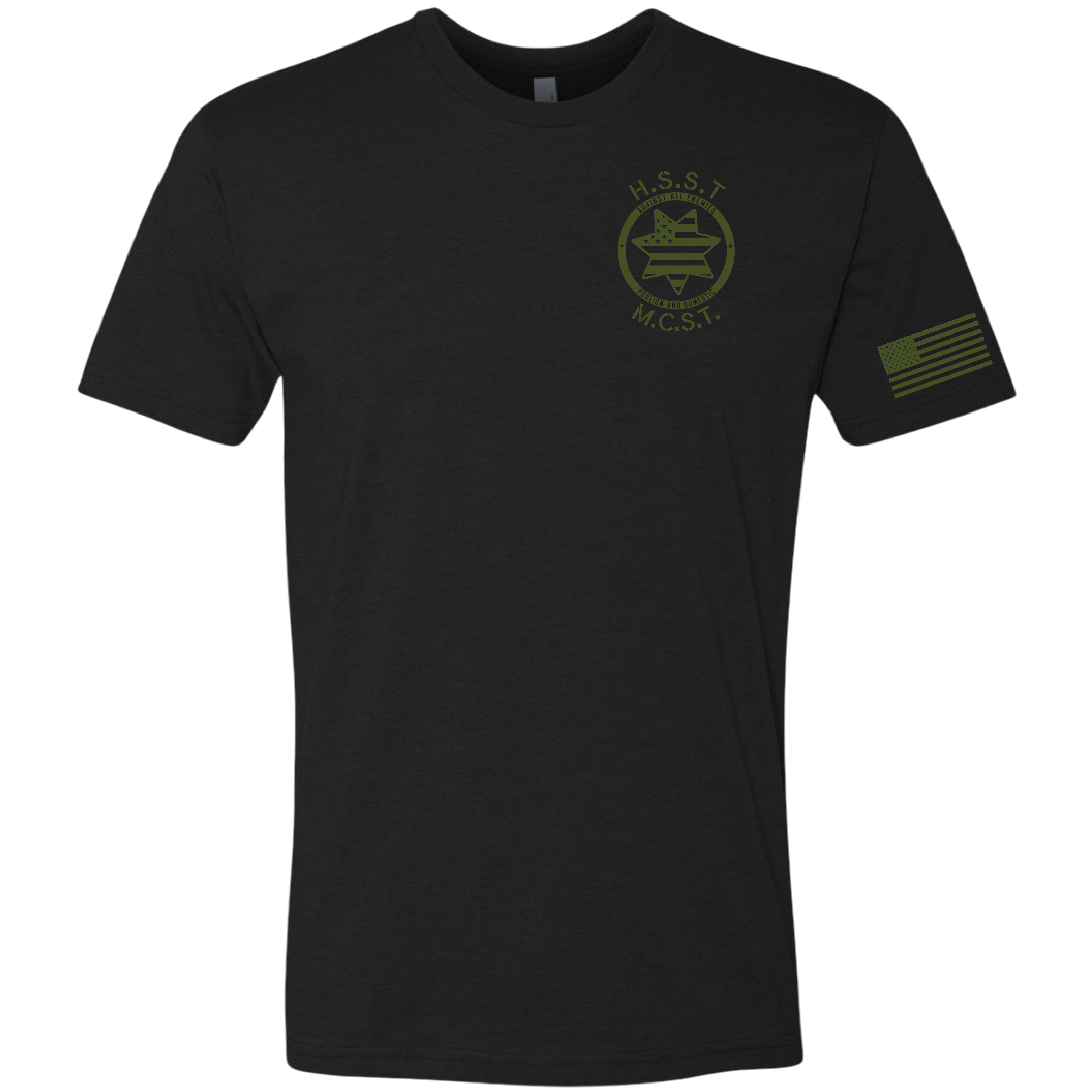 HSST MCST Unit Shirt Black, unit members only, Next Level and performance variants